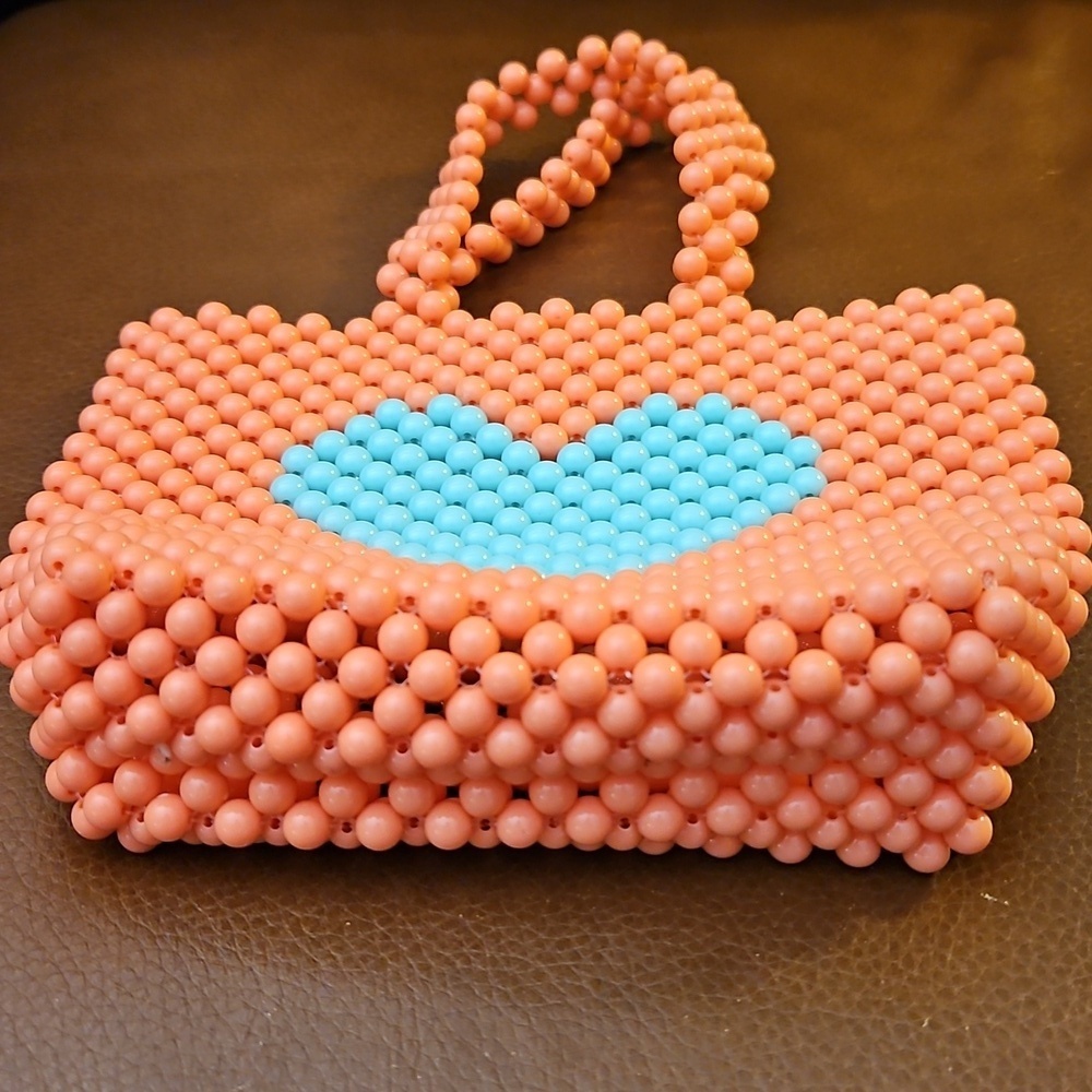 RUBY & RY Beaded Heart Coquette Kidcore Mini Handbag - Picture 3 of 6